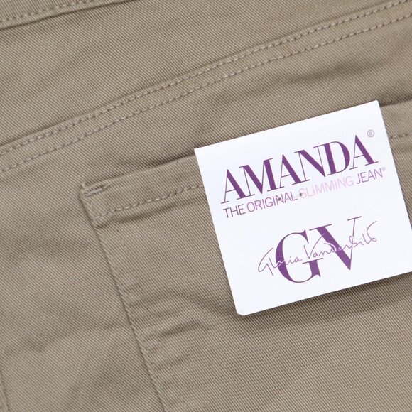 NWT Gloria Vanderbilt Classic High Rise Tapered Jeans Hazelnut Brown 16 Long - Picture 5 of 9